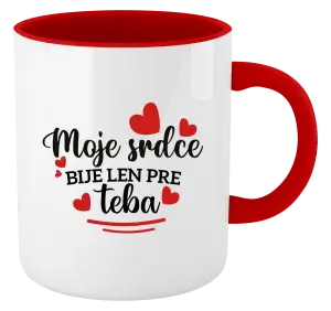 Hrnček  Moje srdce bije len pre teba