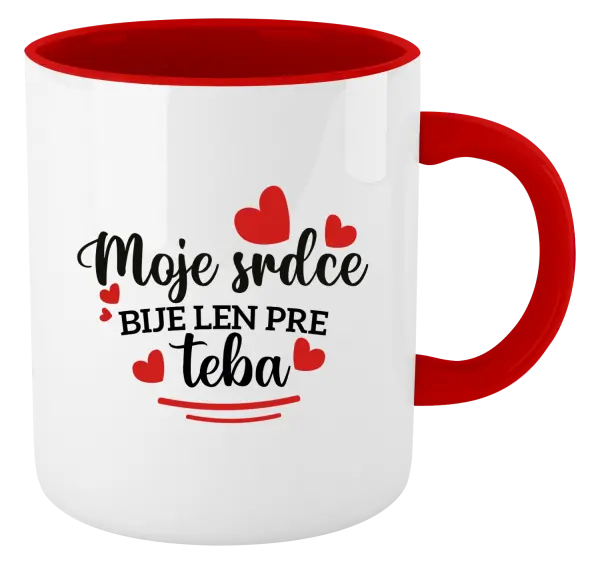 Hrnček  Moje srdce bije len pre teba