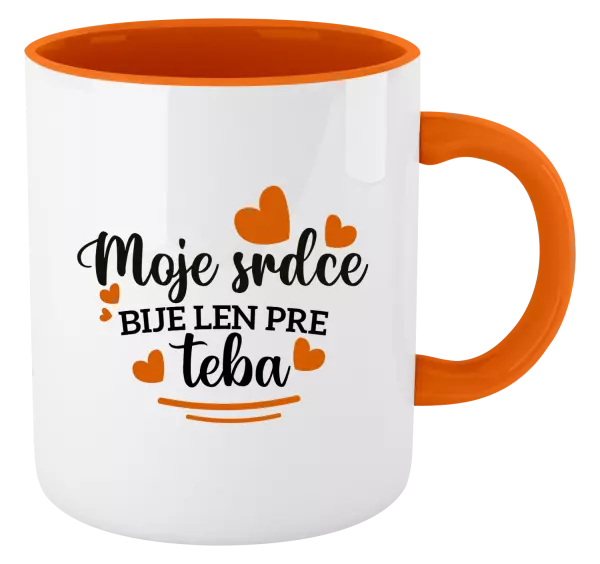 Hrnček  Moje srdce bije len pre teba