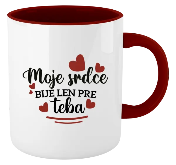 Hrnček  Moje srdce bije len pre teba