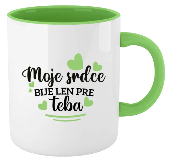 Hrnček  Moje srdce bije len pre teba