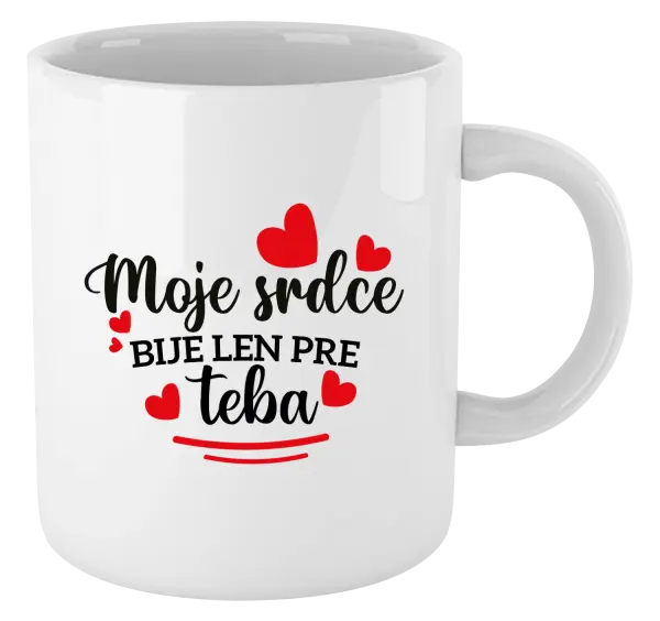 Hrnček Moje srdce bije len pre teba
