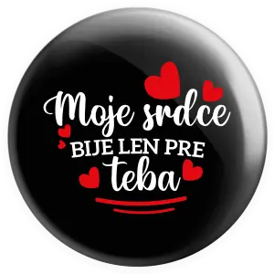 Placka Moje srdce bije len pre teba