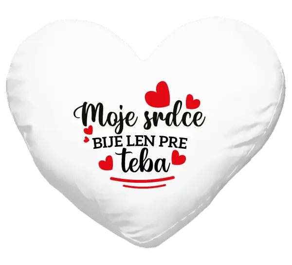 Vankúš Moje srdce bije len pre teba