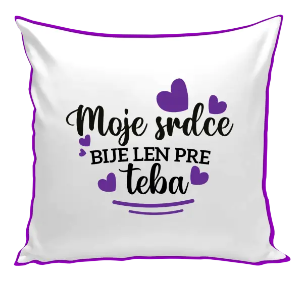 Vankúš Moje srdce bije len pre teba