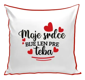 Vankúš Moje srdce bije len pre teba