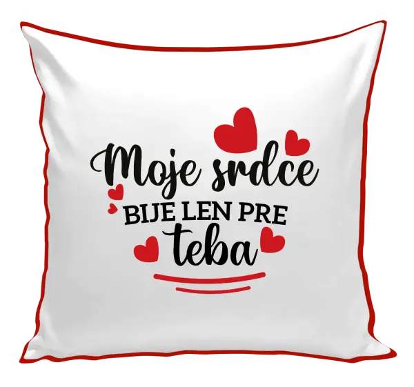 Vankúš Moje srdce bije len pre teba
