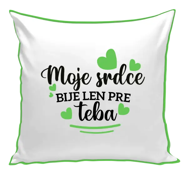 Vankúš Moje srdce bije len pre teba