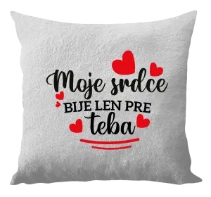 Vankúš Moje srdce bije len pre teba