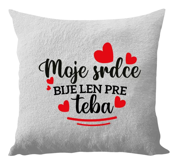 Vankúš Moje srdce bije len pre teba