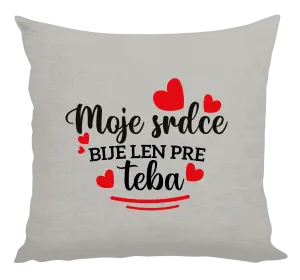 Vankúš Moje srdce bije len pre teba