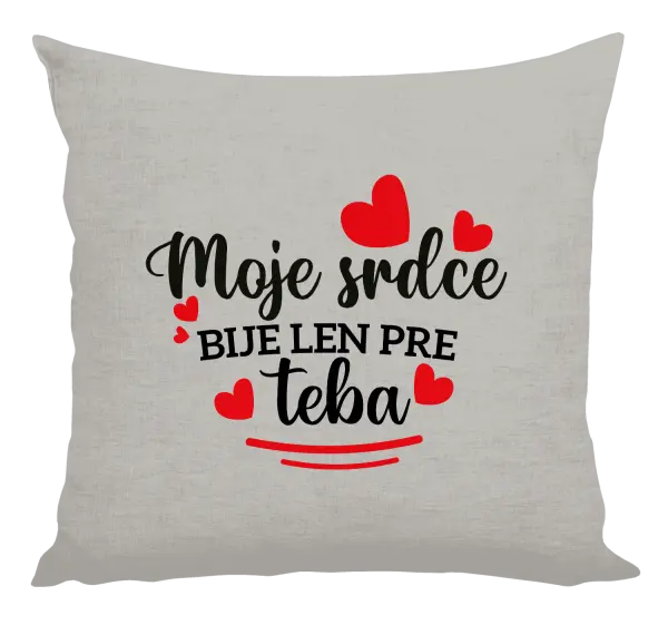 Vankúš Moje srdce bije len pre teba