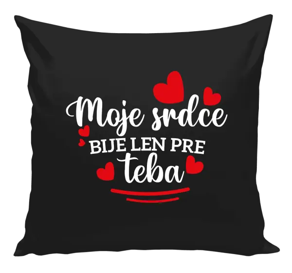 Vankúš Moje srdce bije len pre teba