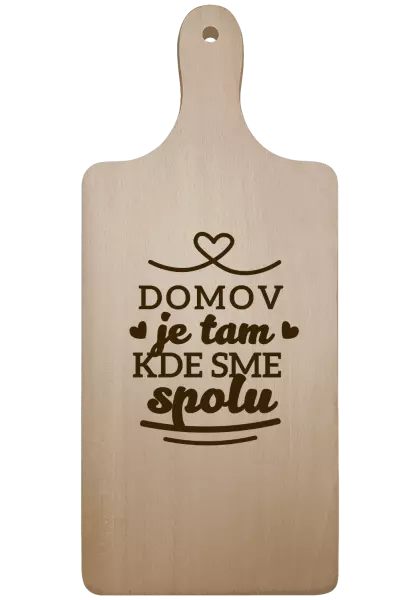 Doštička Domov je tam, kde sme spolu
