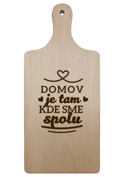Doštička Domov je tam, kde sme spolu