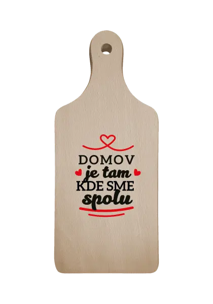 Doštička Domov je tam, kde sme spolu
