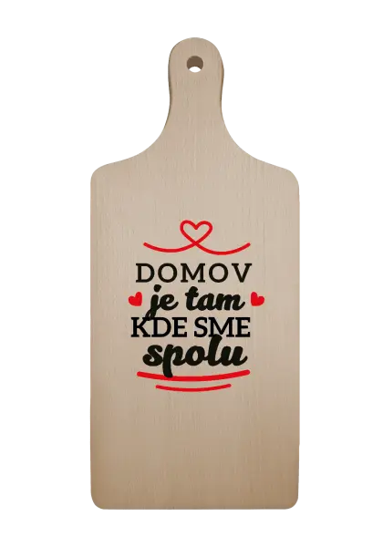 Doštička Domov je tam, kde sme spolu