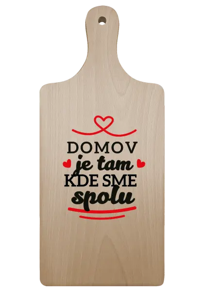 Doštička Domov je tam, kde sme spolu