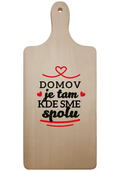 Doštička Domov je tam, kde sme spolu