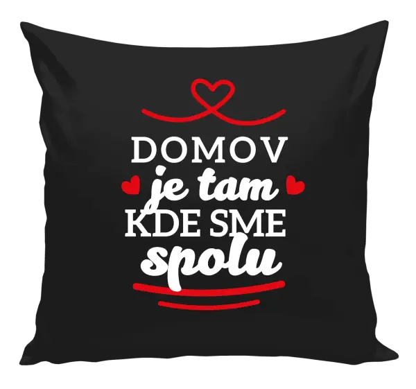 Vankúš Domov je tam, kde sme spolu