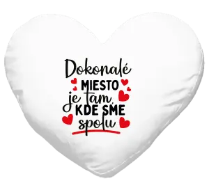 Vankúš Dokonalé miesto je tam, kde sme spolu