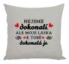 Vankúš Nie sme dokonalí, ale moja láska k tebe dokonalá je