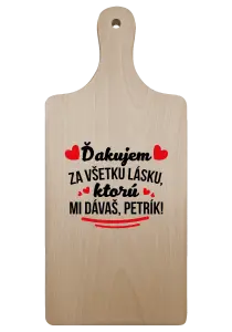 Doštička Ďakujem za všetku lásku ktorú...