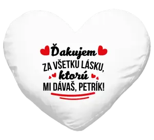 Vankúš Ďakujem za všetku lásku ktorú...