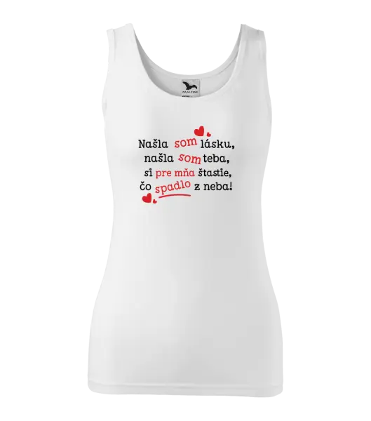 Dámske tielko Našla som lásku, našla som teba