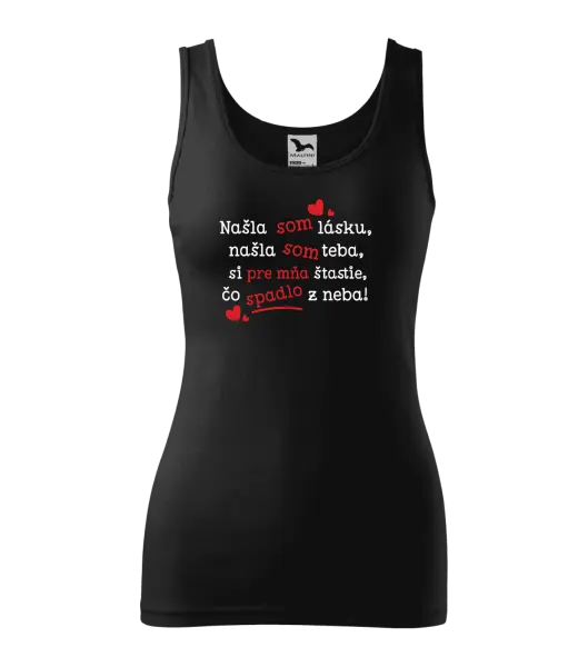 Dámske tielko Našla som lásku, našla som teba
