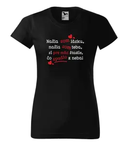 Dámske tričko Našla som lásku, našla som teba