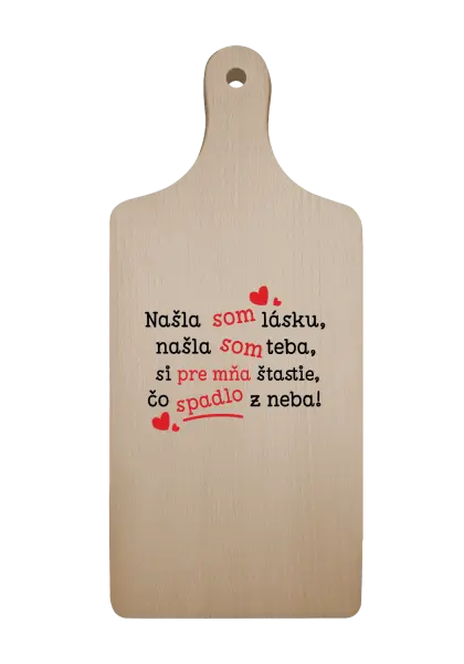Doštička Našla som lásku, našla som teba
