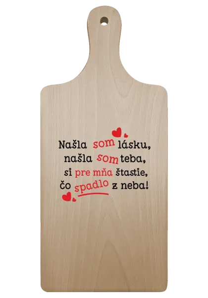 Doštička Našla som lásku, našla som teba