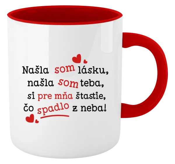 Hrnček  Našla som lásku, našla som teba