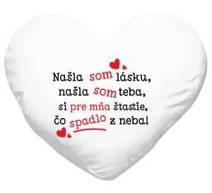 Vankúš Našla som lásku, našla som teba