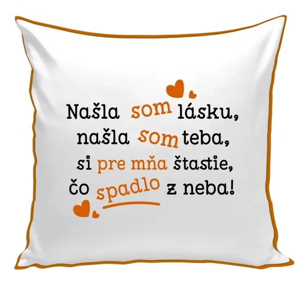 Vankúš Našla som lásku, našla som teba