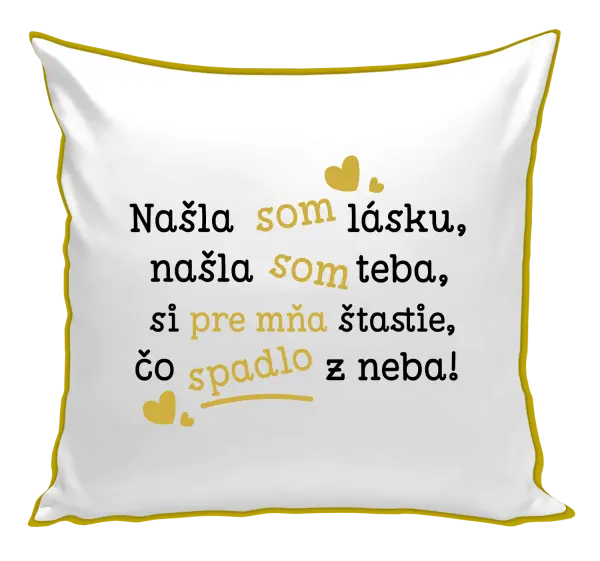 Vankúš Našla som lásku, našla som teba
