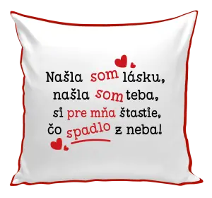 Vankúš Našla som lásku, našla som teba