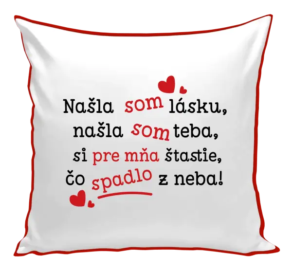 Vankúš Našla som lásku, našla som teba