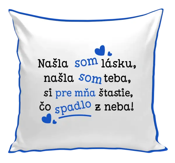 Vankúš Našla som lásku, našla som teba
