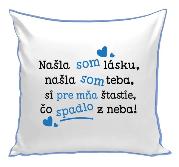 Vankúš Našla som lásku, našla som teba