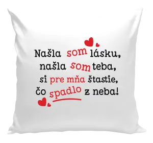 Vankúš Našla som lásku, našla som teba