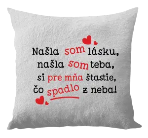 Vankúš Našla som lásku, našla som teba