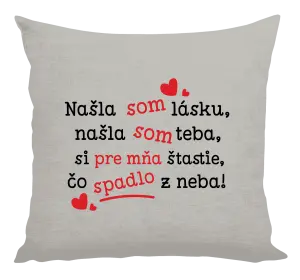 Vankúš Našla som lásku, našla som teba