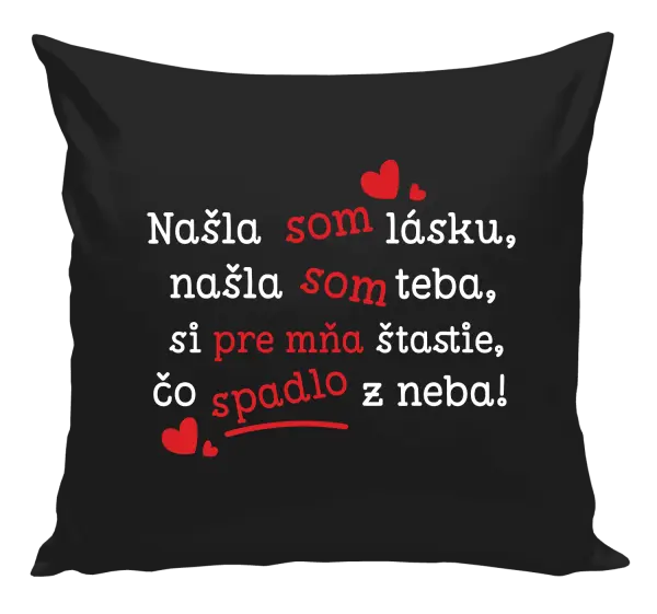 Vankúš Našla som lásku, našla som teba