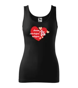 Dámske tielko Chem,potrebujem,milujem ťa