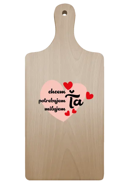 Doštička Chem,potrebujem,milujem ťa