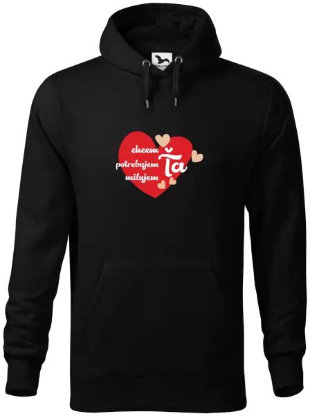 Pánska mikina Chem,potrebujem,milujem ťa