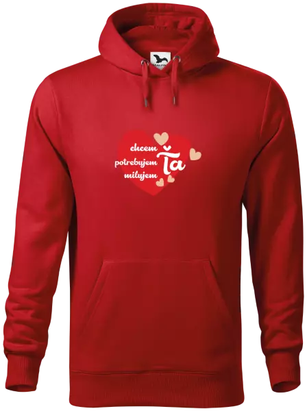 Pánska mikina Chem,potrebujem,milujem ťa