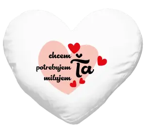 Vankúš Chem,potrebujem,milujem ťa